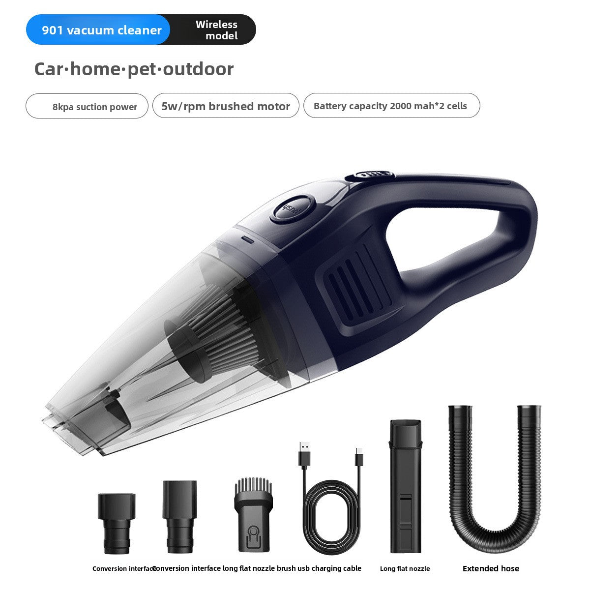 Handheld Portable Car Vacuum Cleaner
