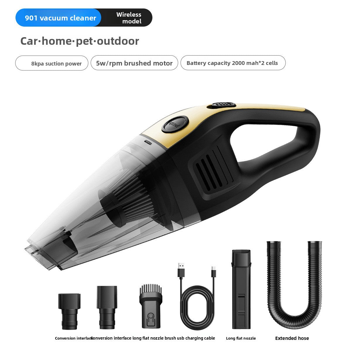Handheld Portable Car Vacuum Cleaner